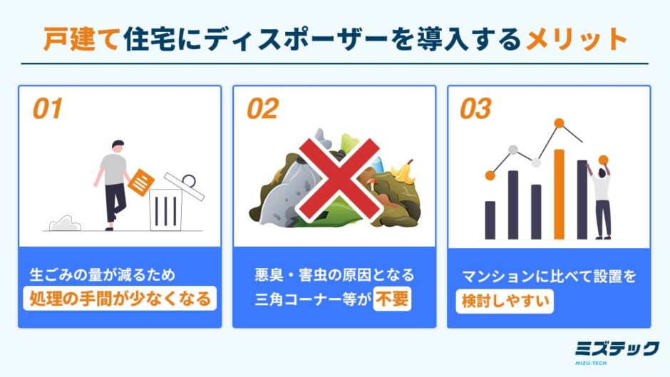 戸建てにディスポーザーを導入するメリット