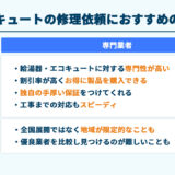 エコキュートの修理依頼におすすめの業者