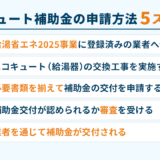 エコキュート補助金の申請方法5ステップ