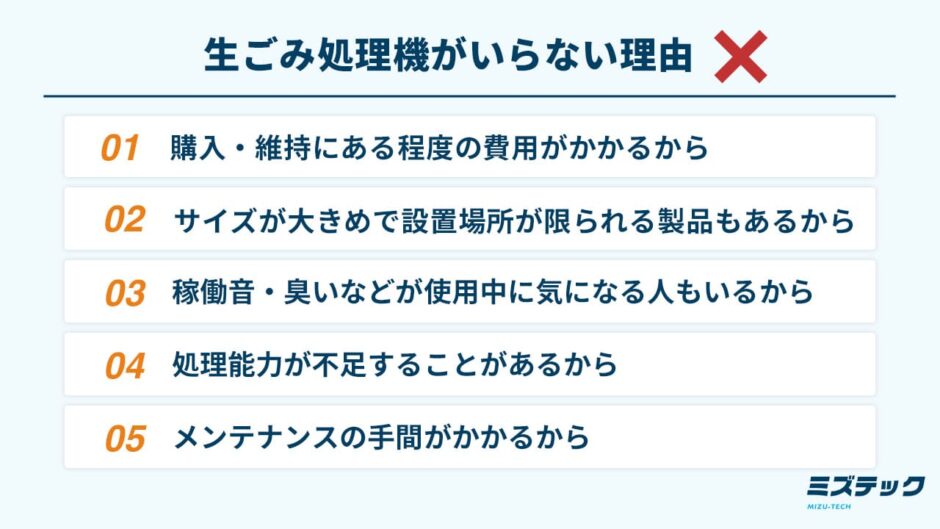 生ごみ処理機がいらない理由