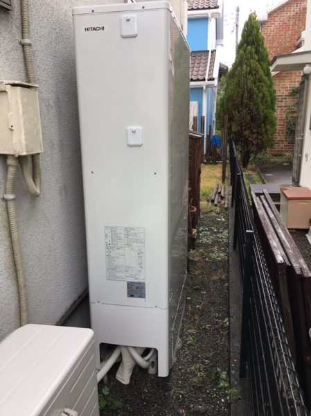 広島県広島市中区でエコキュート交換工事　SANYO『SHP-T37DW』→日立『BHP-FS37RH1』