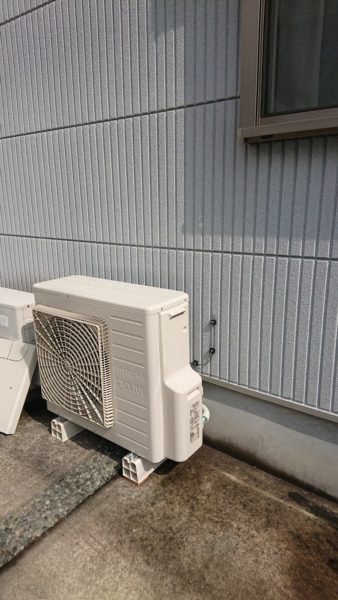 大阪府大阪狭山市で電気温水器からエコキュート交換工事　東芝『NPL-2TFB465SRAU』→日立『BHP-F46RD』