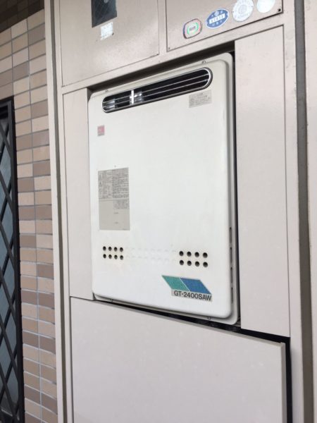 千葉県船橋市でガス給湯器交換工事　ノーリツ『GT-2400SAW』→リンナイ『RUF-A2405SAW』