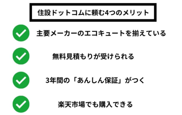 住設ドットコムに頼む4つのメリット