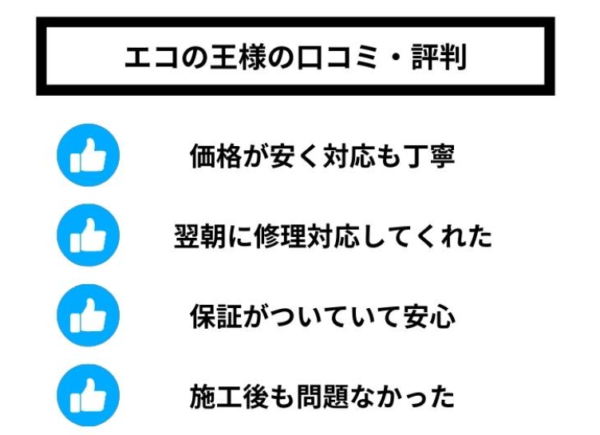 エコの王様の口コミ・評判