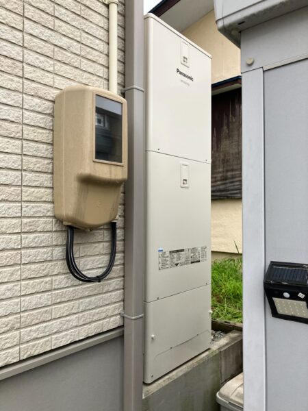 福島県郡山市　エコキュート交換工事　￥39,6000（税込）パナソニック『HE-370SEQ』⇒パナソニック『HE-NS37KQS』株式会社ミズテック