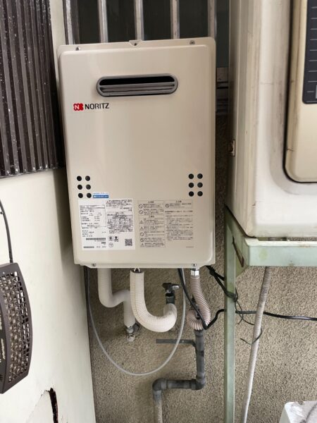京都府京都市　ノーリツガス給湯専用給湯器交換工事￥74，800（税込）リンナイ『RUX-A2010W-E』⇒ノーリツ『GQ-1639WS-1』