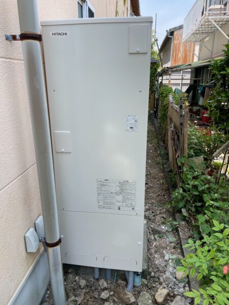 愛知県安城市のエコキュート⇒エコキュート交換　ダイキン『TU37FFV』⇒日立『BHP-F37UU』への交換施工事例