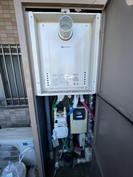 愛知県名古屋市昭和区で給湯器交換工事　ノーリツ『GT-2428SAWX-T』→ノーリツ『GT-2460SAWX-T-2』