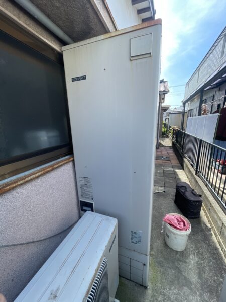 愛知県名古屋市東区のエコキュート⇒エコキュート交換　三菱『SRT-HPT55W2』⇒ダイキン『EQN46WFV』への交換施工事例