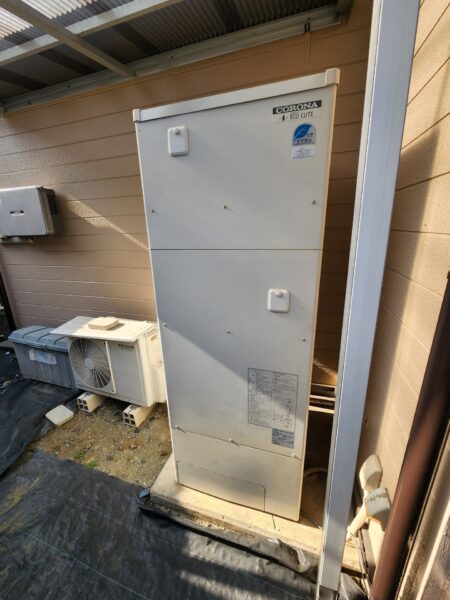 茨城県常陸太田市　エコキュート交換工事　￥385,000（税込）コロナ『460Lフルオート』⇒日立『BHP-F37UU』株式会社ミズテック