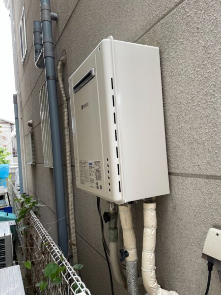 大阪府東大阪市　ノーリツガス給湯器交換工事￥143，000（税込）パーパス『GX-2000AW-1』⇒ノーリツ『GT-2060SAWX-2 BL』｜株式会社ミズテック