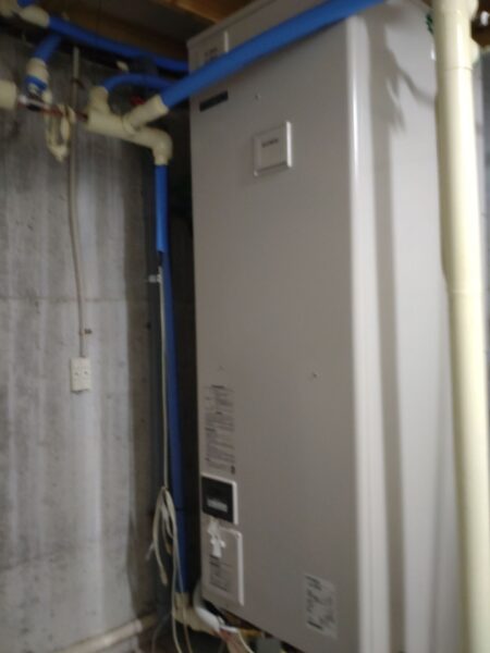 長野県諏訪市のエコキュート⇒エコキュート交換　三菱『SRT-HPTK46W1』⇒パナソニック『HE-L46KQS』への交換施工事例