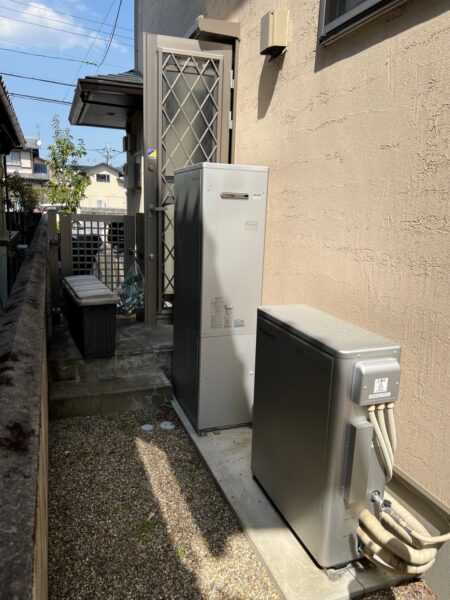 京都府京都市　エネファームからノーリツガス給湯暖房熱源機￥346,500（税込）大阪ガス『エネファーム』⇒ノーリツ『GTH-C2460AW3H-1 BL』株式会社ミズテック