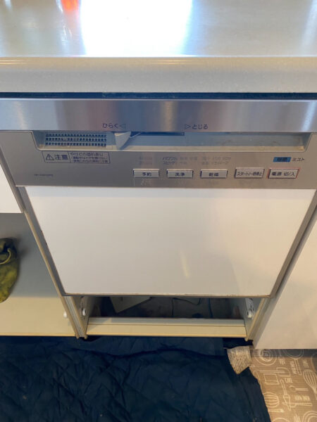 神奈川県相模原市で食洗器の交換工事　パナソニック『NP-P45V2PS』→パナソニック『NP-45MS9S』