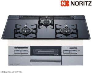 ノーリツ ファミオートタイプ ガスコンロ N3WT6RWAP1SIC