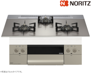 ノーリツ オルシェ ガスコンロ N3WU3PWASKSTEC