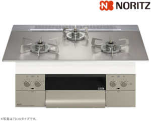 ノーリツ オルシェ ガスコンロ N3WU3PWASKSTESC