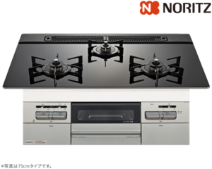 ノーリツ Mikke ミッケ ガスコンロ N3WV6RWAP1SIC
