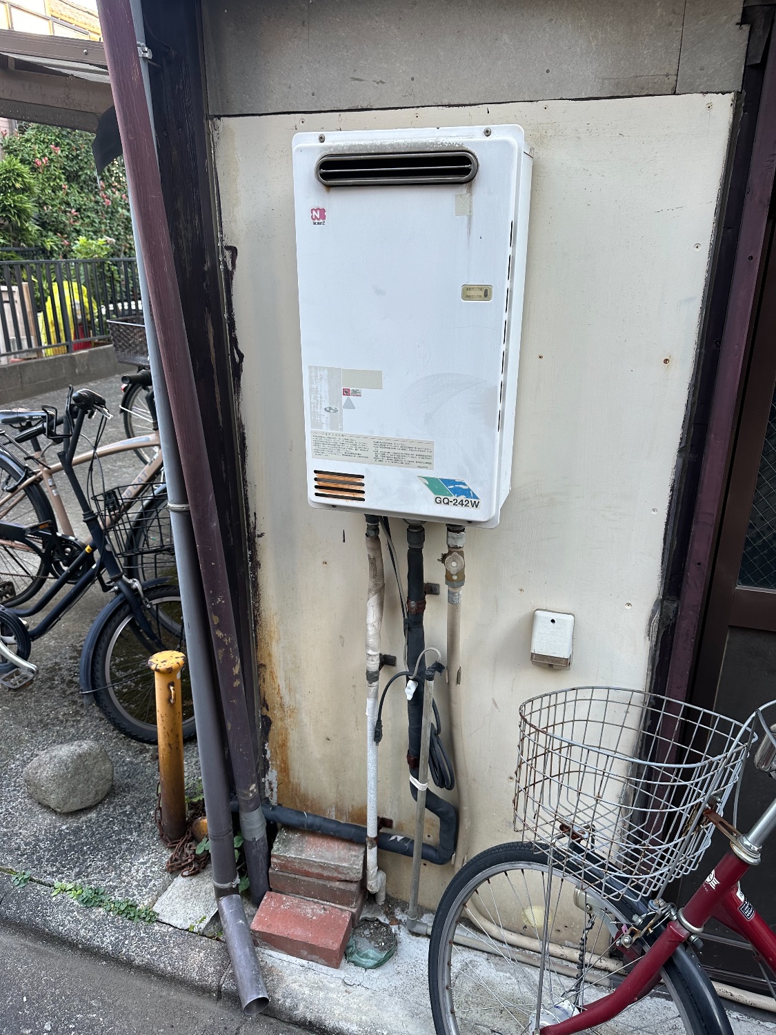 交換前