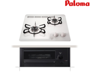 パロマ コンパクトキッチン2口 ガスコンロ PD-N202HG