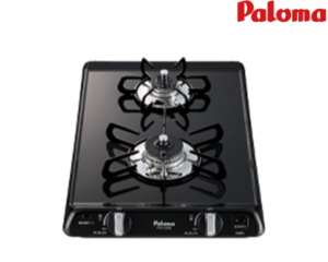 パロマ コンパクトキッチン2口 ガスコンロ PKD-230B