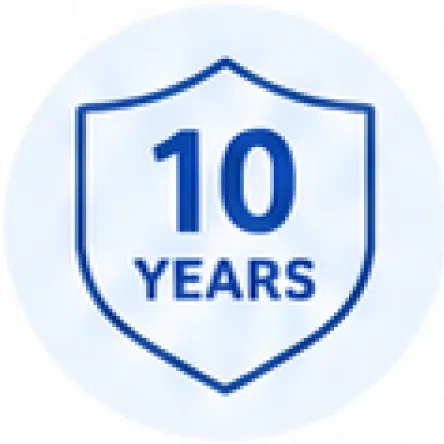 10年保証を表すシールドのアイコン