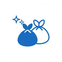 ゴミ出しの負担が減ることを示すイラスト