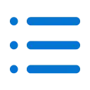 リスト形式のアイコン