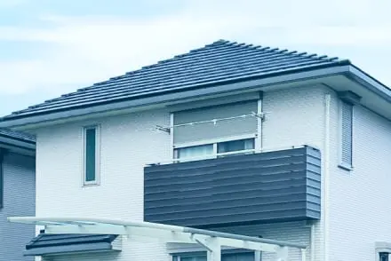 設置済みの住宅の外観