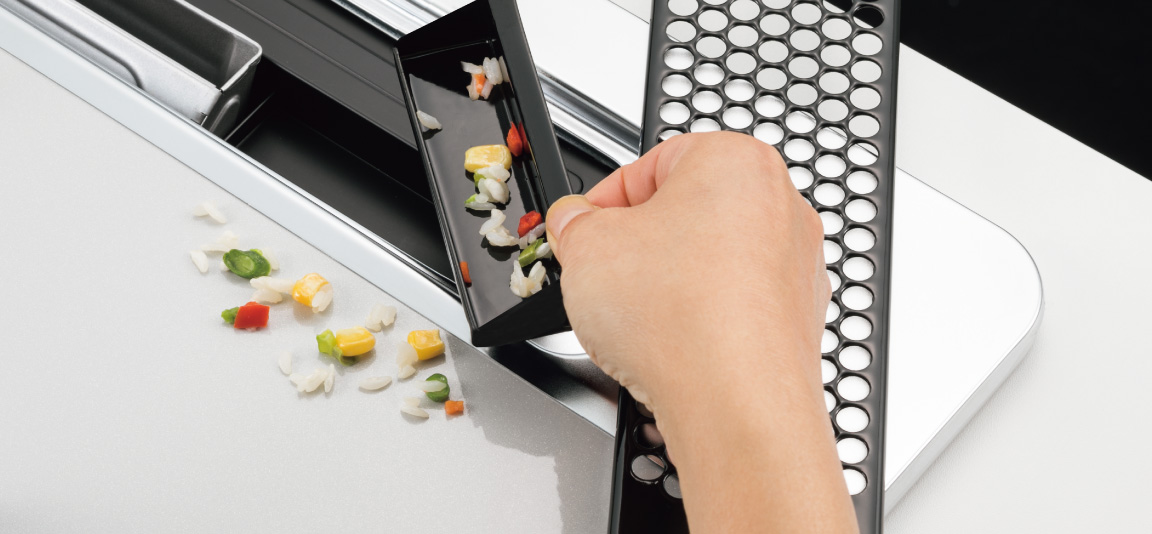 グリル排気口カバー＆チリ受け