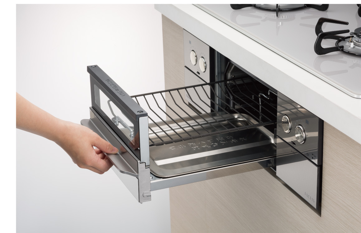 スムーススライドレール式グリル