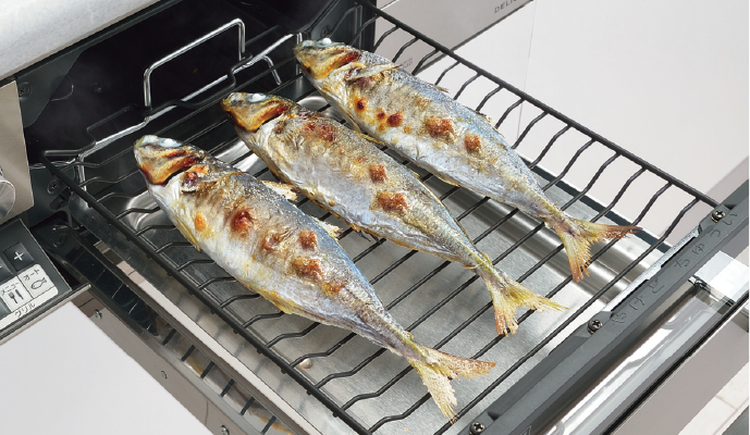 裏返さずに焼ける水無し両面焼グリル