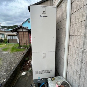 静岡県静岡市駿河区の電気温水器⇒エコキュート交換　三菱『SRT-556FU200V』⇒パナソニック『HE-SU46LQS』への交換施工事例